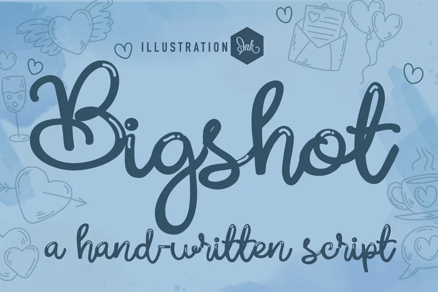 Bigshot — whimsical font preview