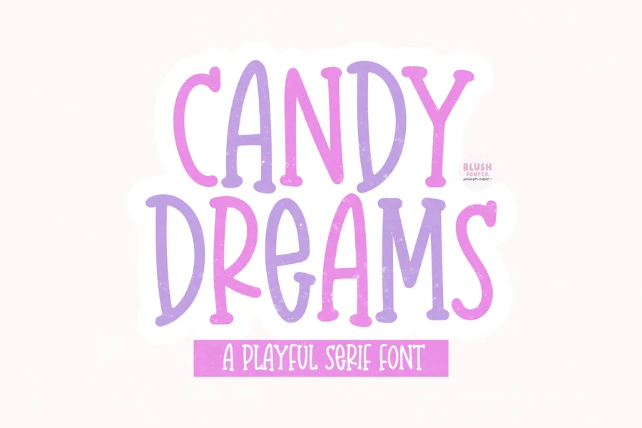 Candy Dreams — whimsical font preview