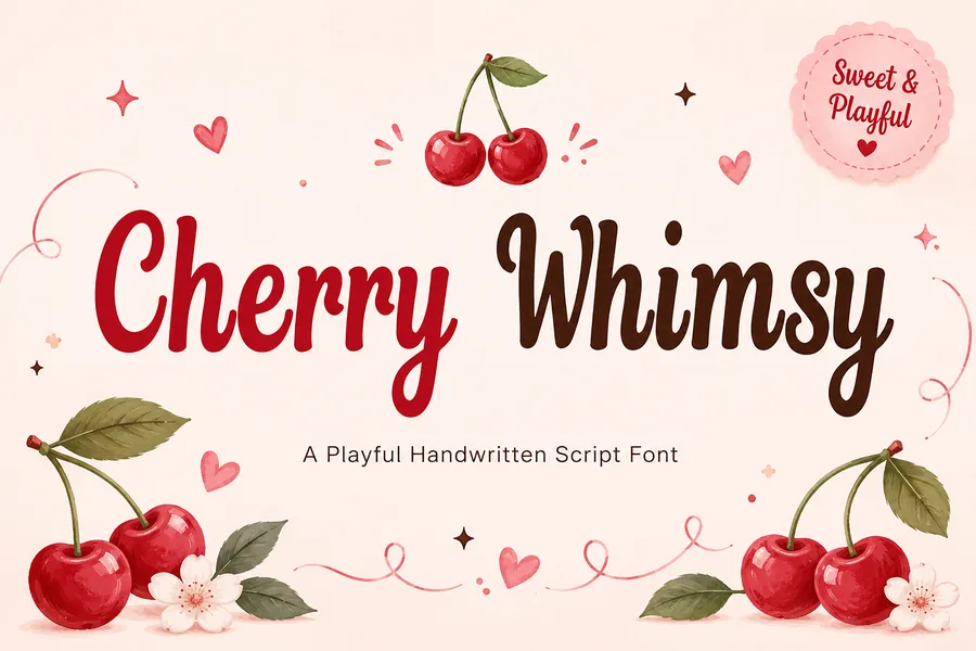 Cherry Whimsy — whimsical font preview