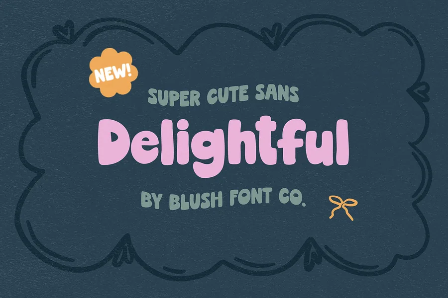 Delightful — whimsical font preview