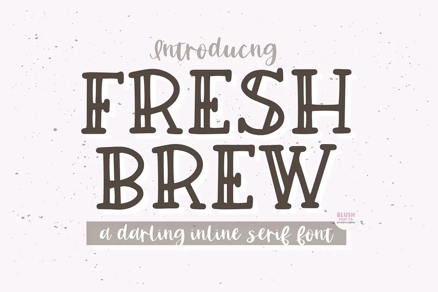 Fresh Brew — whimsical font preview