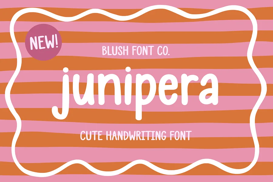 Junipera — whimsical font preview