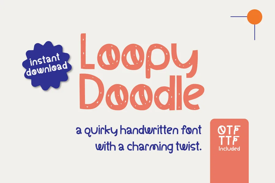 Loopy Doodle — whimsical font preview