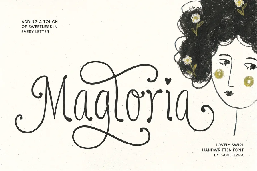 Magloria — whimsical font preview