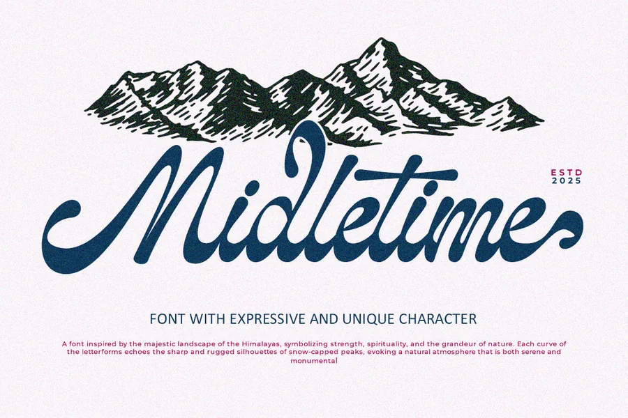 Midletime — whimsical font preview