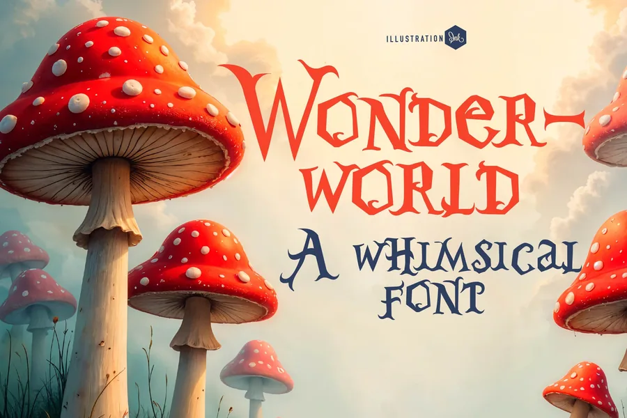Pn Wonderworld Fn — whimsical font preview
