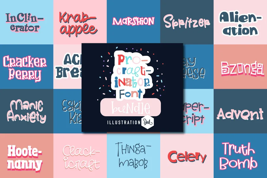 Pro-craft-inator — whimsical font preview