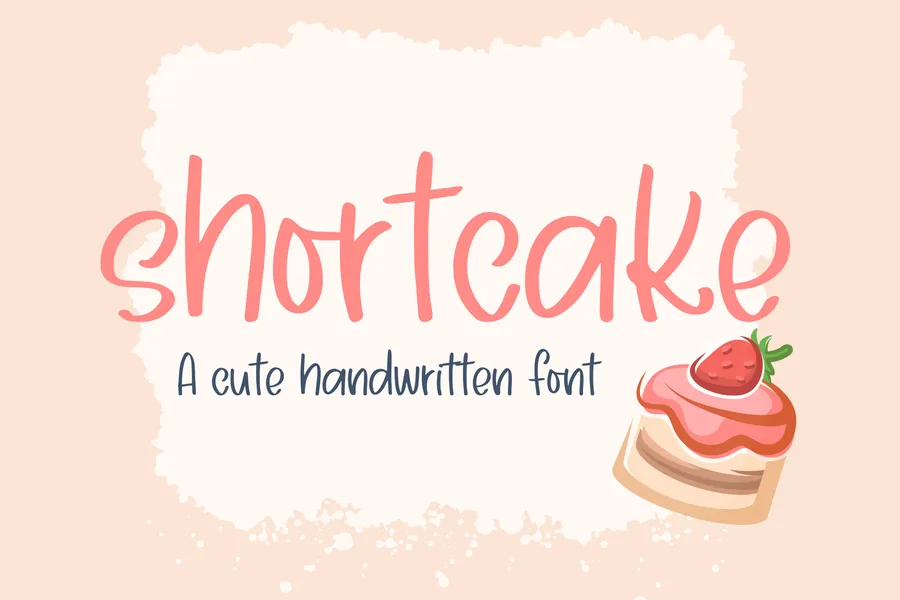 Shortcake — whimsical font preview