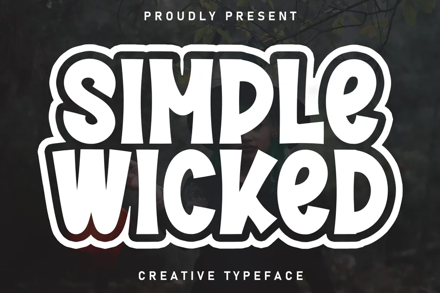 Simple Wicked — whimsical font preview