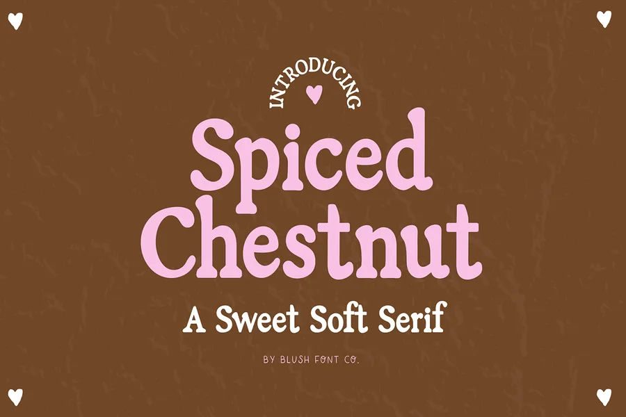 Spiced Chestnut — whimsical font preview
