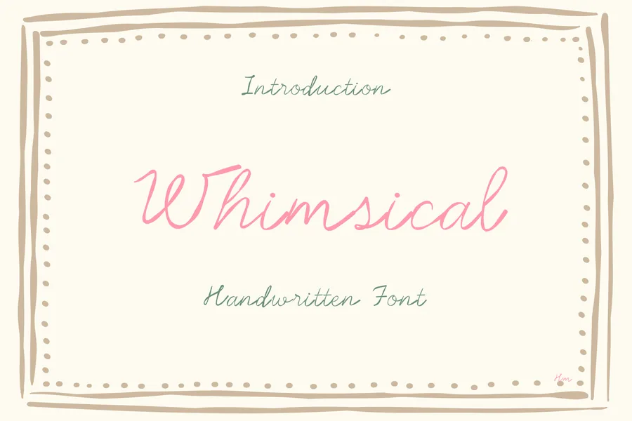 Whimsical — whimsical font preview