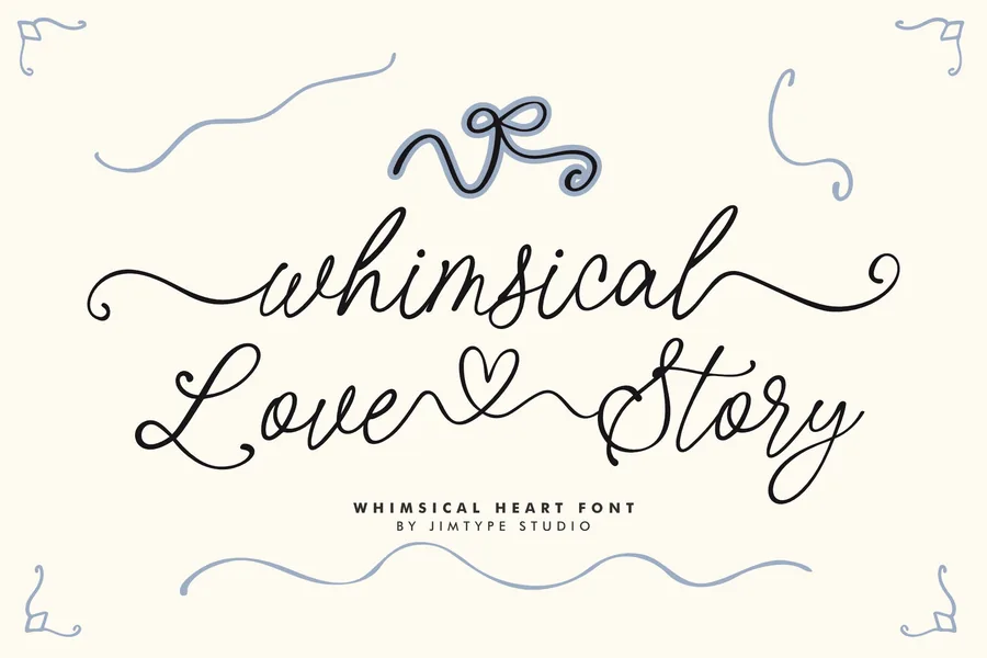 Whimsical Love Story — whimsical font preview